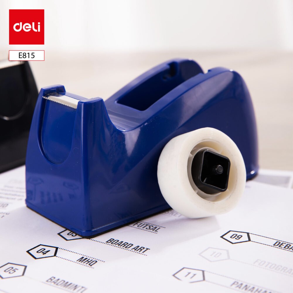 ديلي قاعدة قطاعة شريط لاصق مكتبية - قياس وسط - أسود / كحلي E815